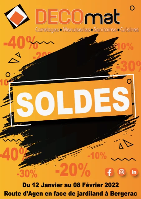 Toutes l’équipe de DECOmat se mobilise durant les soldes