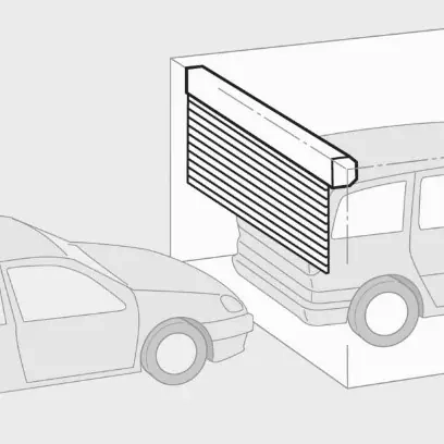 Porte de garage enroulable